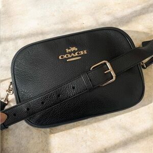 Coach Black Leather Jamie Camera Crossbody Bag
